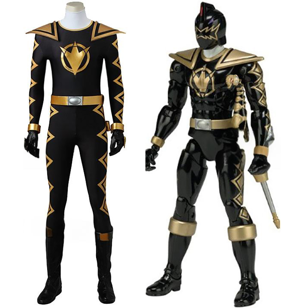 Power Rangers Dino Thunder Black Dino Ranger Tommy Oliver Cosplay Costume